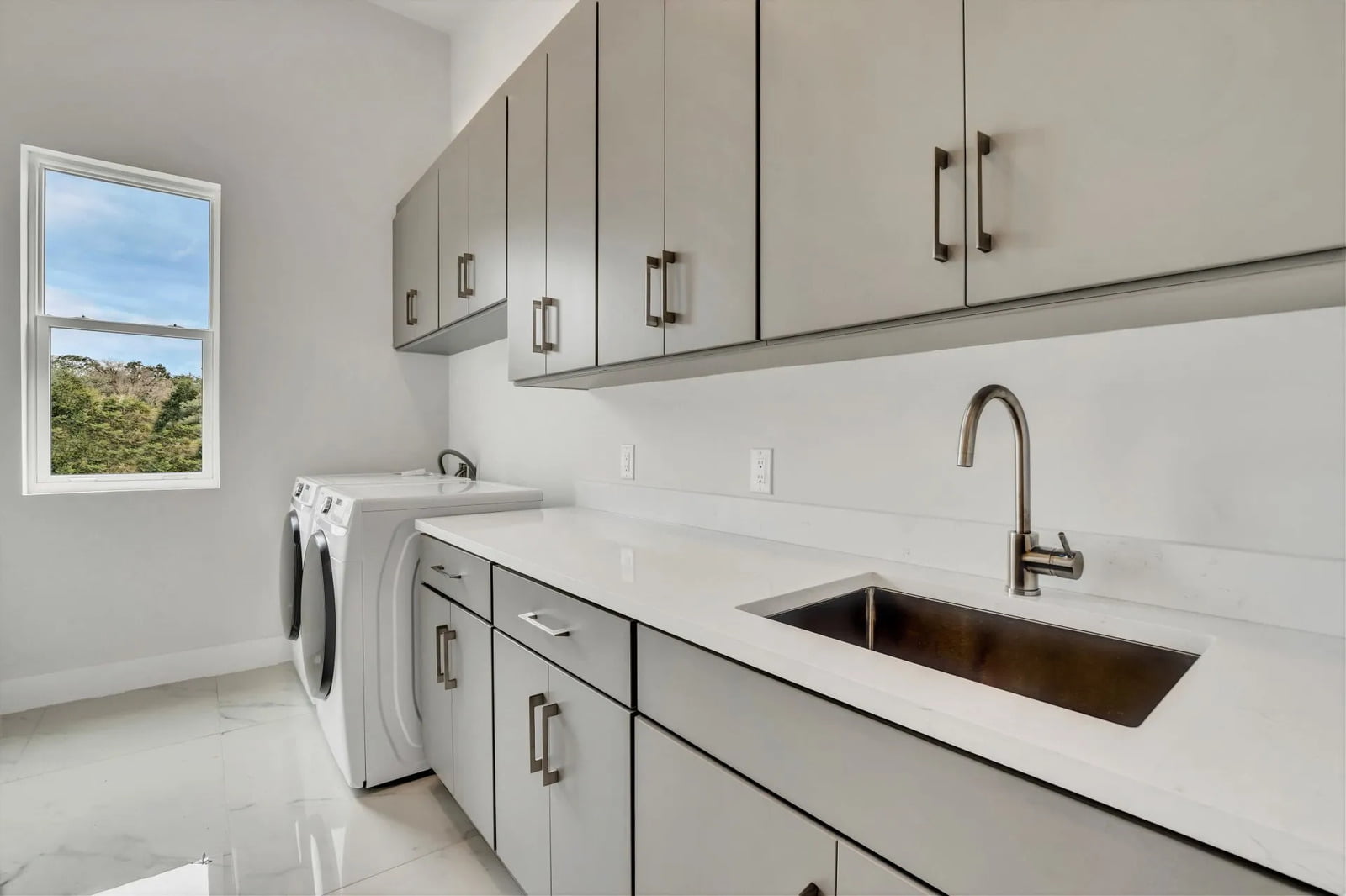 Laundry area side view